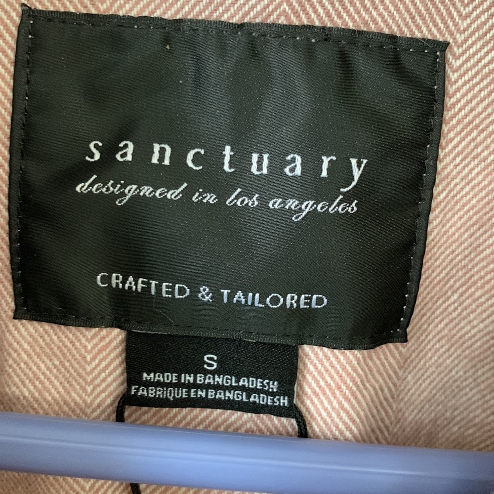Sanctuary Pink Herringbone Shacket - Picture 12 of 15